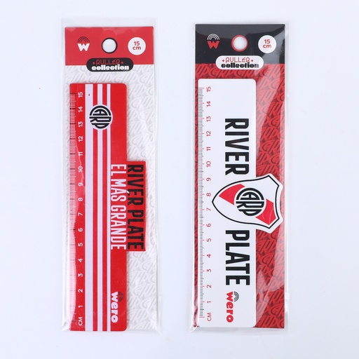 [WE4092] REGLA WERO MADERA 15CM RIVER PLATE
