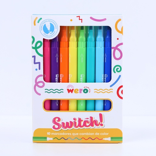 [WE4036] MARCADOR WERO SWITCH X10 COLORES