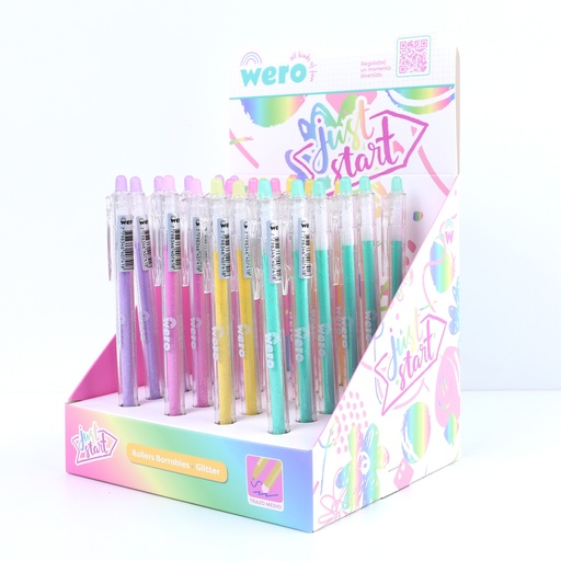 [WE4019] BOLIGRAFO WERO JUST START-GLITTER X1