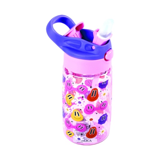 [KR973139] BOTELLA KEYROAD CON SORBETE Y PICO BEBEDOR 450ML SMILE
