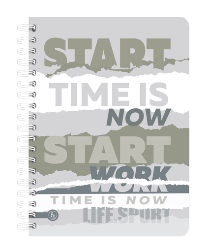 [1090] CUADERNO RY A5 15X21 ANILLADO SEMIRIGIDO 80 HOJAS UOMO 1090