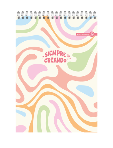 [1040] BLOCK DE DIBUJO RY A4 ANILLADO 21X30 40 HOJAS LISAS VARIOS MODELOS 1040