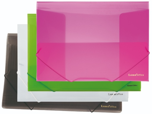 [PP023550] CARPETA LAMA 3 SOLAPAS 35X50 TRANSLUCIDA