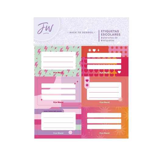 [201166] ETIQUETAS FW COLORBLOCK 2 PLANCHAS X6