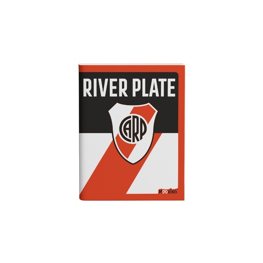 [1202125] CUADERNO MOOVING 16X21 TAPA FLEXIBLE ABROCHADO 48 HOJAS RIVER PLATE
