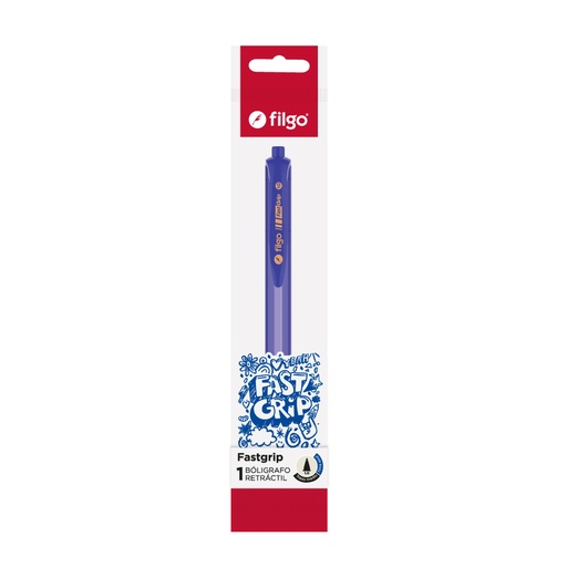 [FG10-F1-003] BOLIGRAFO FILGO FASTGRIP RETRACTIL 1.0 BLISTER X1 AZUL