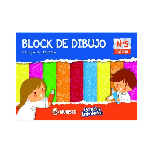 [0DK010326] BLOCK DE DIBUJO MURESCO Nº5 24 HOJAS COLOR