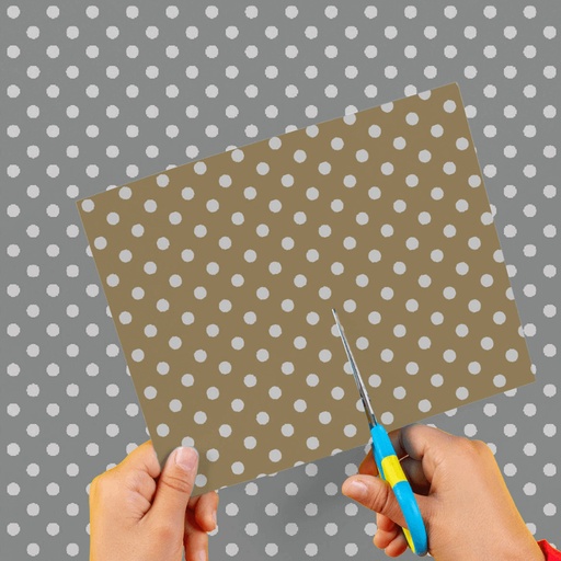 [0EI02602191] CARTULINA ENTRETENIDA MURESCO X10 LUNARES DORADO-PLATEADO