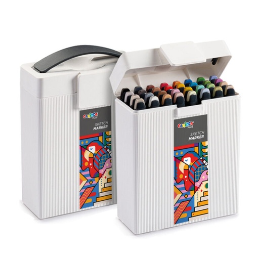 [45242] MARCADOR CARIOCA SKETCH DOBLE PUNTA X32 SURTIDO