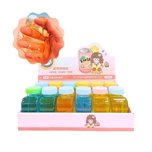 [926270] MASA SLIME FRUTAS FRASCO CORAZON