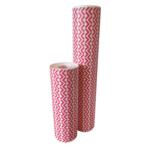 BOBINA EVACOLOR OBRA 60CMX140MT ZIG ZAG ROJO