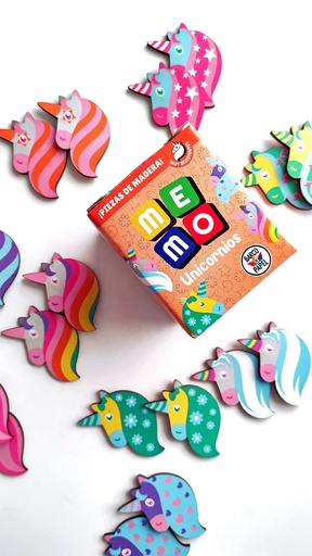[786071078857] JUEGO DE MEMORIA BARCO DE PAPEL MEMO UNICORNIOS