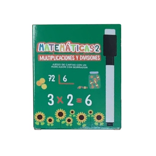 [786071076907] JUEGO DE CARTAS BARCO DE PAPEL MATEMATICAS 2 MULTIPLICACIONES Y DIVISIONES