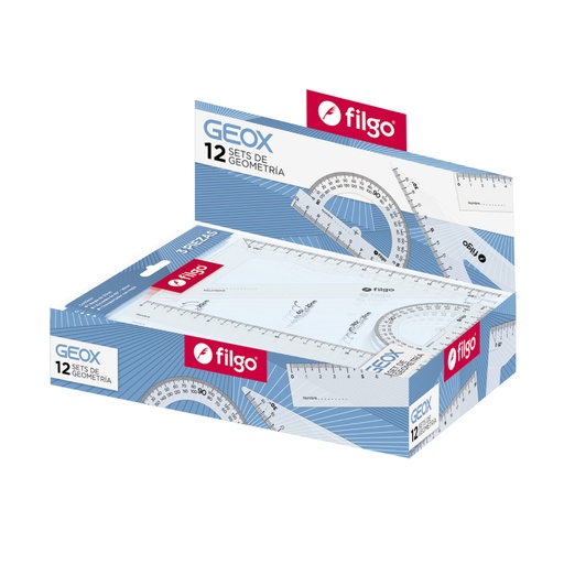 [GEOXSET-C12] SET GEOMETRIA FILGO X3 PIEZAS
