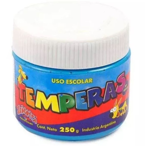 [10302-11] TEMPERA SEÑORITA POTE 250G CELESTE
