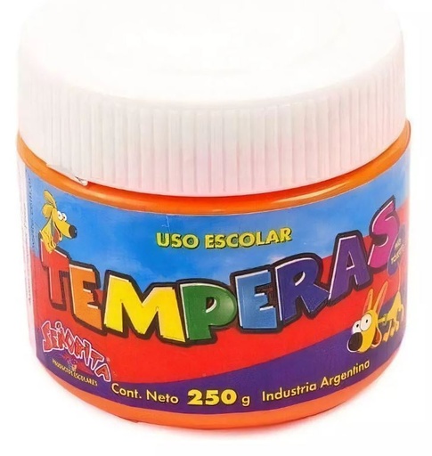 [10302-09] TEMPERA SEÑORITA POTE 250G ANARANJADO