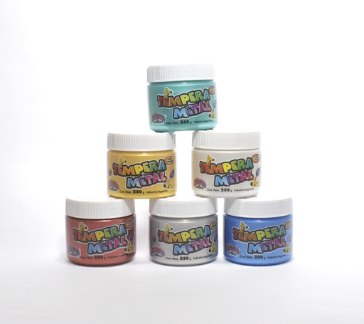 [10310-42] TEMPERA SEÑORITA METALIZADO POTE 250G PLATA