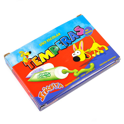 [10304-10] TEMPERA SEÑORITA 8ML X10 SURTIDO