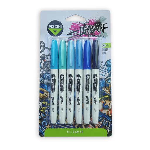 [1600CS3X6] MARCADOR PIZZINI URBAN ULTRAMAR X6
