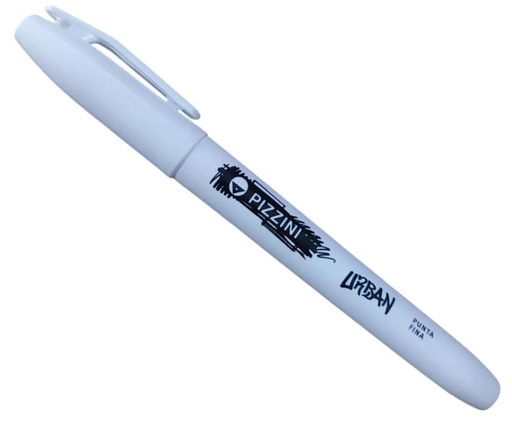 [1600BL] MARCADOR PIZZINI URBAN X10 BLANCO