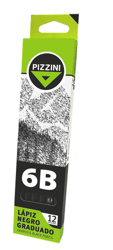 [LMLG6BX12] LAPIZ GRAFITO PIZZINI GRADUADOS 6B X12