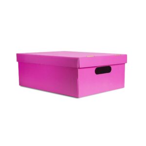 [ML10] CAJA MEDIANA LISA FUCSIA