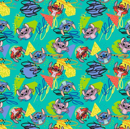 [0AF01328] AFICHE MURESCO FANTASIA 70X100CM X10H STITCH ALOHA