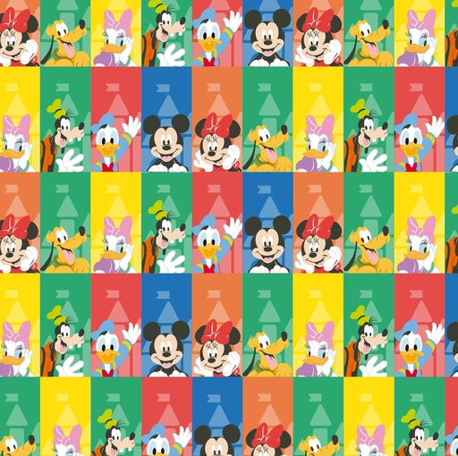 [0AF01334] PAPEL PARA REGALO MURESCO 70X100CM X10 MICKEY MULTI