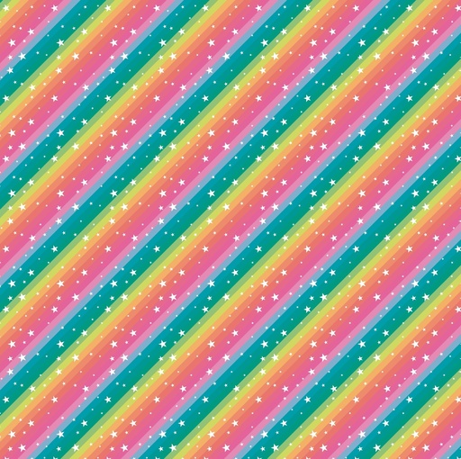 [0AF01340] PAPEL PARA REGALO MURESCO 70X100CM X10 RAINBOW STARS