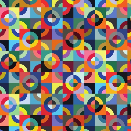 [0AF01348] PAPEL PARA REGALO MURESCO 70X100CM X10 CIRCULO MULTI