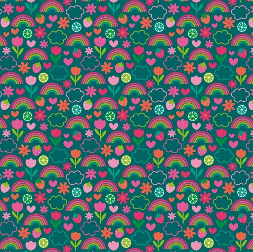 [0AF01358] AFICHE MURESCO FANTASIA 70X100CM X10H ARCOIRIS FLUO