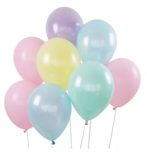 [7798109604252] GLOBO LISO Nº12 PASTEL SURTIDO X25