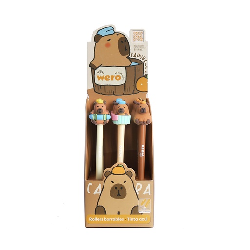 [WE4159] BOLIGRAFO WERO BORRABLE CAPYBARA X1