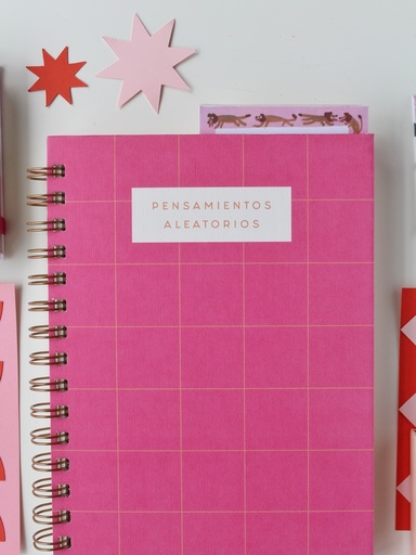 [7798196175911] CUADERNO FERA 16X21 ANILLADO PENSAMIENTOS ALEATORIOS 96H LISO