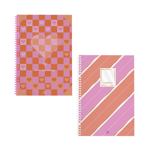 [999671] CUADERNO FW A4 SEMIRIGIDO 80 HOJAS PINK