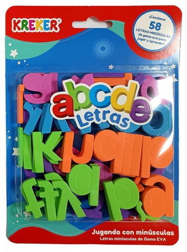 [827] JUEGO KREKER JUGANDO CON MINUSCULAS X58 PIEZAS