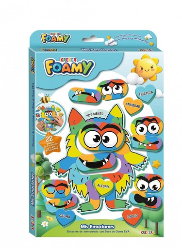 [811] JUEGO KREKER FOAMY ENCASTRE MIS EMOCIONES