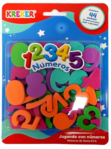 [822] JUEGO KREKER JUGANDO CON NUMEROS X44 PIEZAS