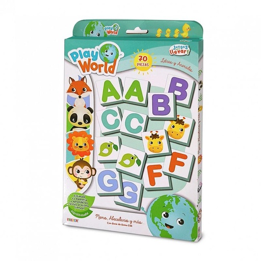 [1033] JUEGO KREKER PLAY WORLD MEMO, ABECEDARIO Y MAS