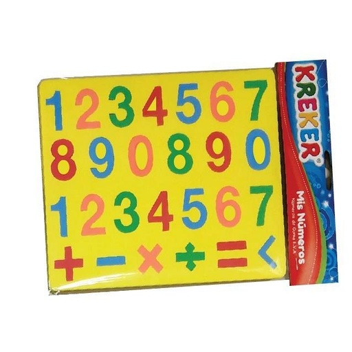 [345] JUEGO KREKER ENCASTRE GOMA EVA MIS NUMEROS