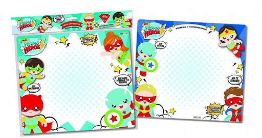 [3804] PIZARRA KREKER SE TU PROPIO HEROE CON FIBRON + BORRADOR