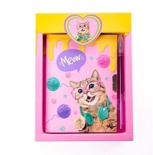 [E-25-3] DIARIO INTIMO MP CAT 19X14 56 HOJAS CON BOLIGRAFO Y CANDADO