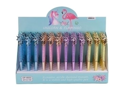 [25-271] BOLIGRAFO MP SIMIL METAL UNICORNIO X8
