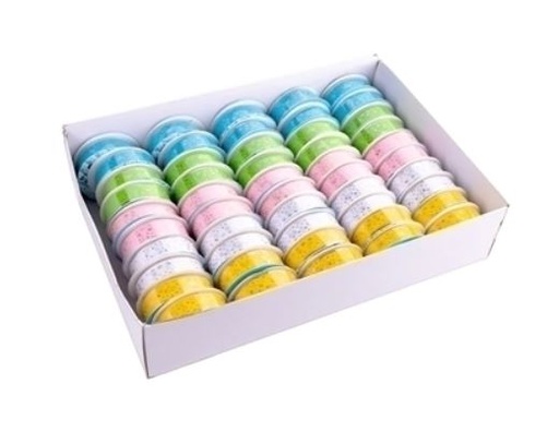 [25-409] CINTA ADHESIVA WASHI TAPE CALADA X50MTS X10