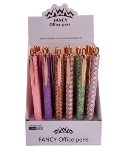 [25-283] BOLIGRAFO MP METALICO RETRACTIL STRASS X4