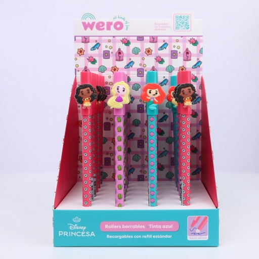 [WE4138] BOLIGRAFO WERO BORRABLE PRINCESAS X1