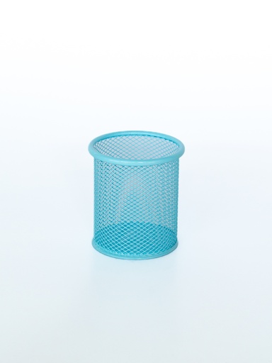 [802PCE] PORTALAPIZ VALUES METALICO REDONDO CELESTE PASTEL