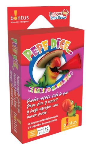 [558] JUEGO BONTUS CARTAS PEPE DICE EL LORITO MEMORIOSO