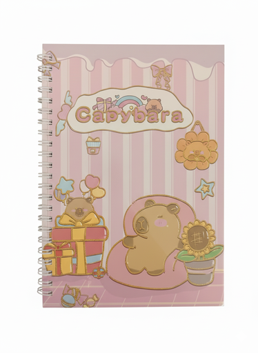 [A5-5029] CUADERNO ANILLADO TAPA FLEXIBLE CAPYBARA 5029