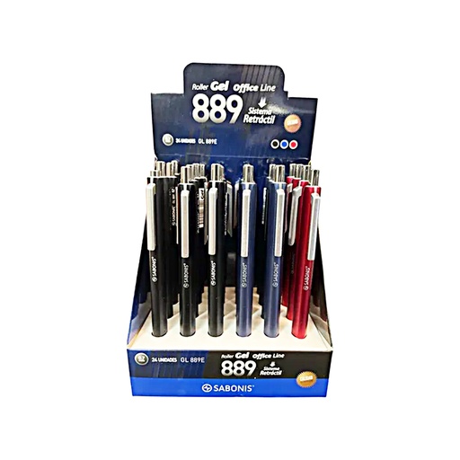 [GL889] BOLIGRAFO SABONIS 889 ROLLER GEL RETRACTIL 0.7
